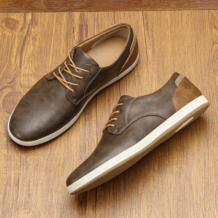 Fausto -  Cómodas Cuero Zapatillas Deportivas