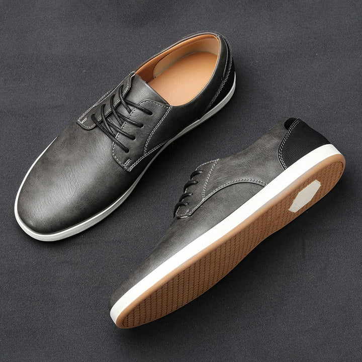 Fausto -  Cómodas Cuero Zapatillas Deportivas