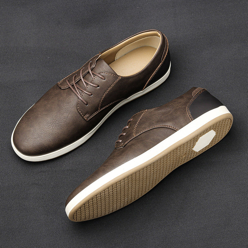Fausto -  Cómodas Cuero Zapatillas Deportivas