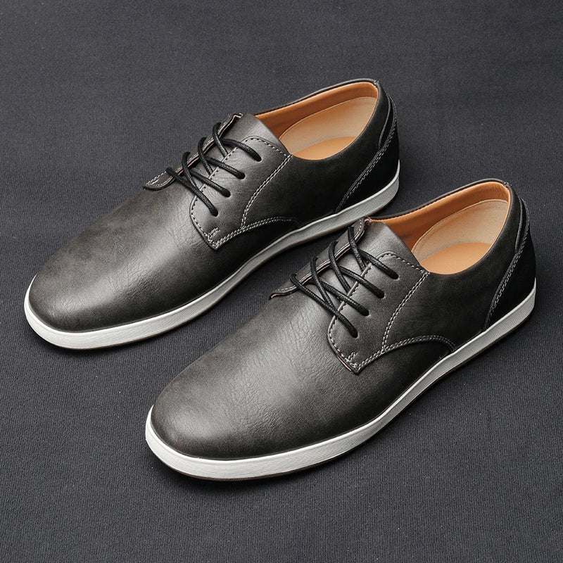 Fausto -  Cómodas Cuero Zapatillas Deportivas