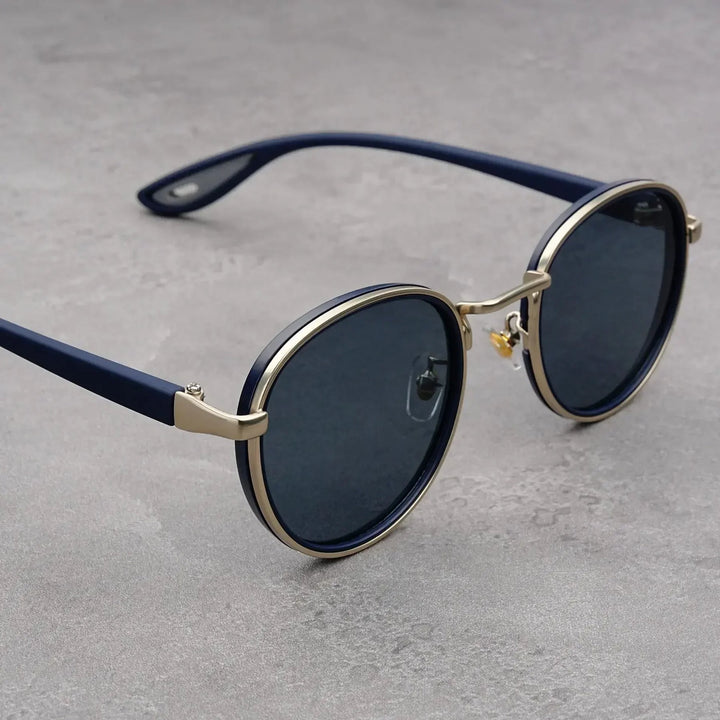 NoirGlow - Gafas de Sol Circulares Luxe Eclipse