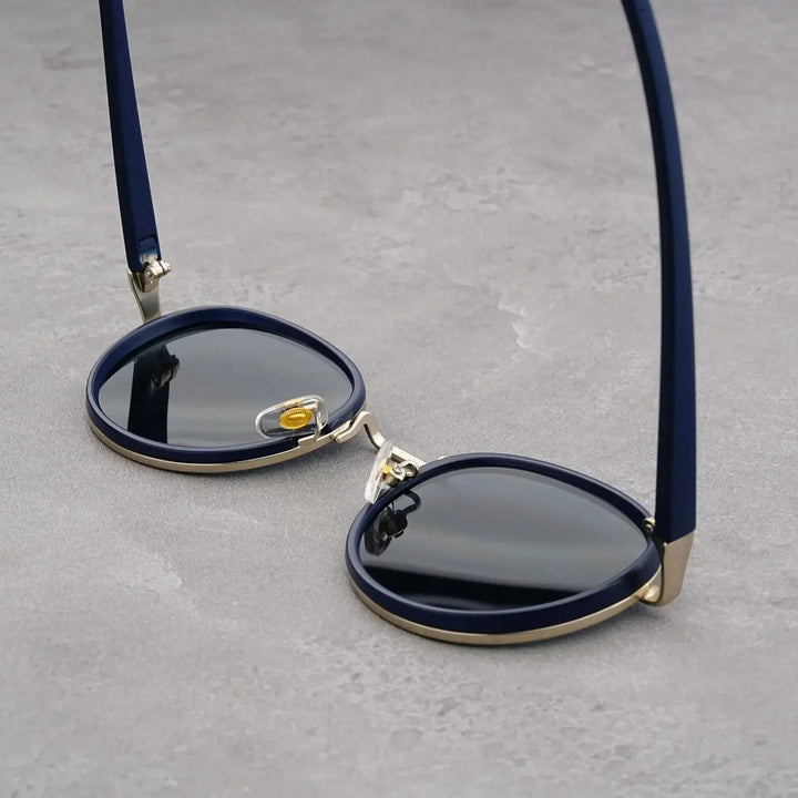 NoirGlow - Gafas de Sol Circulares Luxe Eclipse