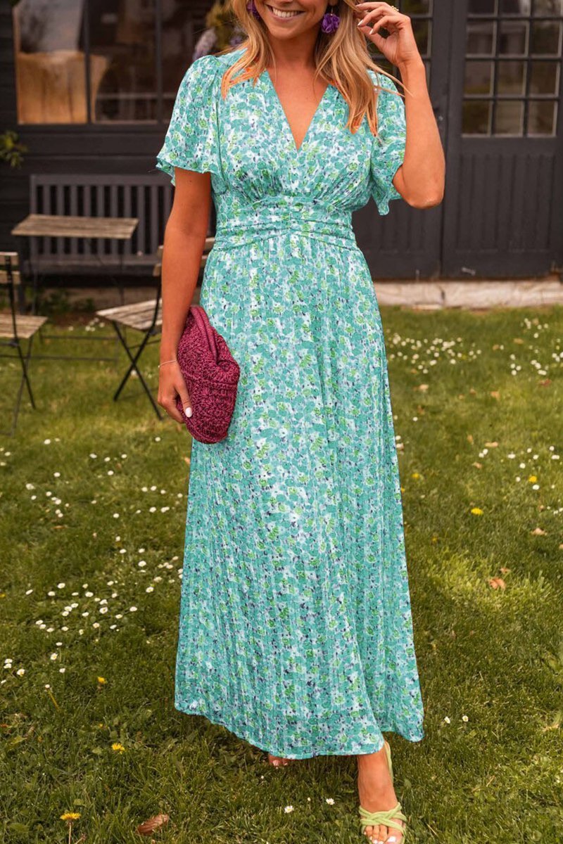 Capucine - EleganteVestido Largo Con Flores