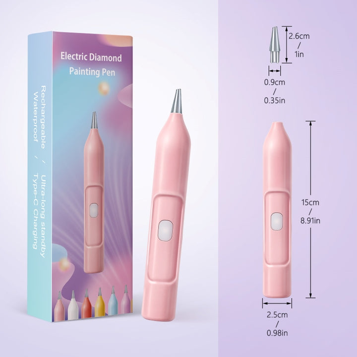 DazzleDot - Diamante Eléctrico Rotulador de Pintura 6 Colores