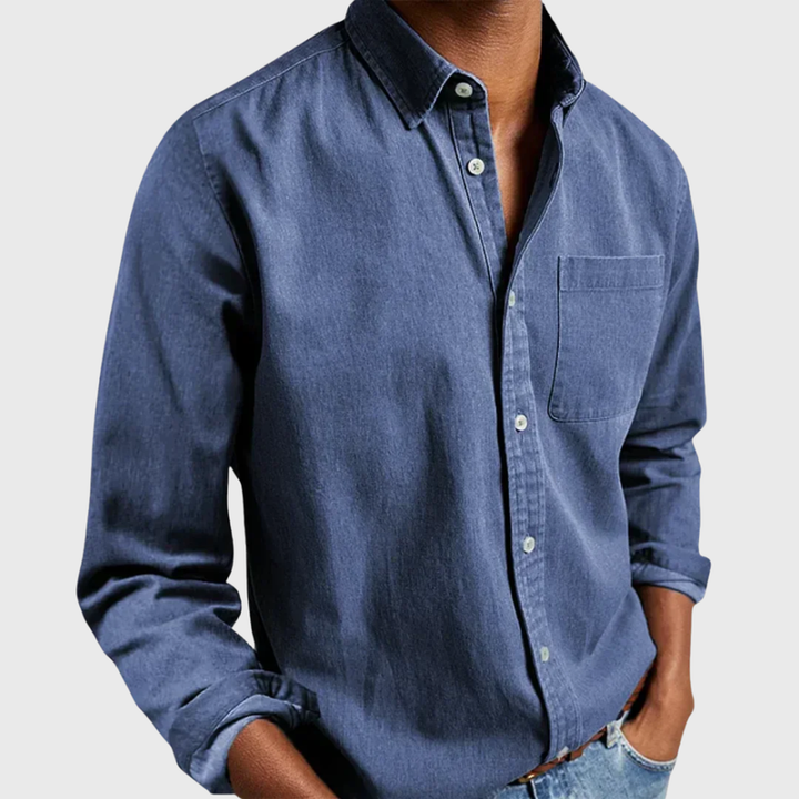 Nikolaj - Camisa De Manga Larga Con Bolsillo Delantero