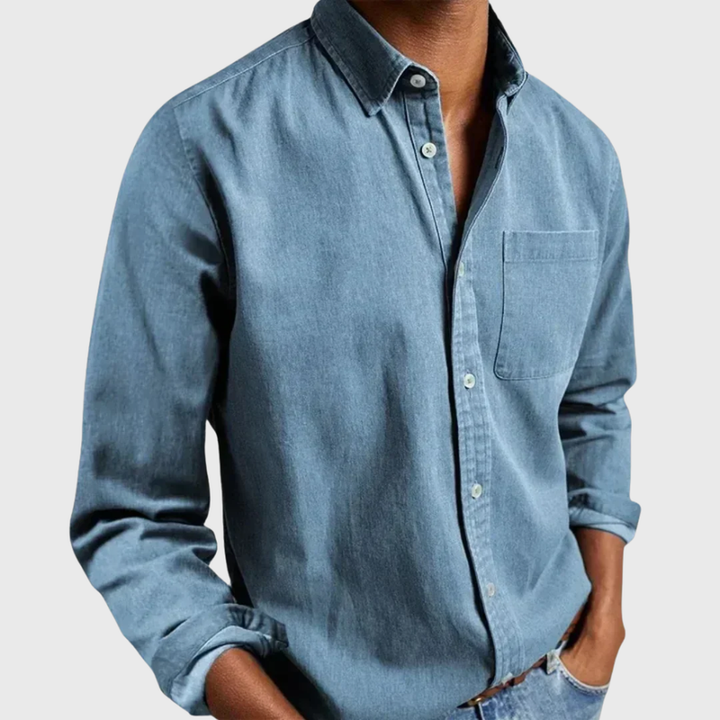 Nikolaj - Camisa De Manga Larga Con Bolsillo Delantero