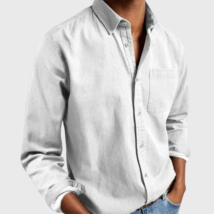 Nikolaj - Camisa De Manga Larga Con Bolsillo Delantero