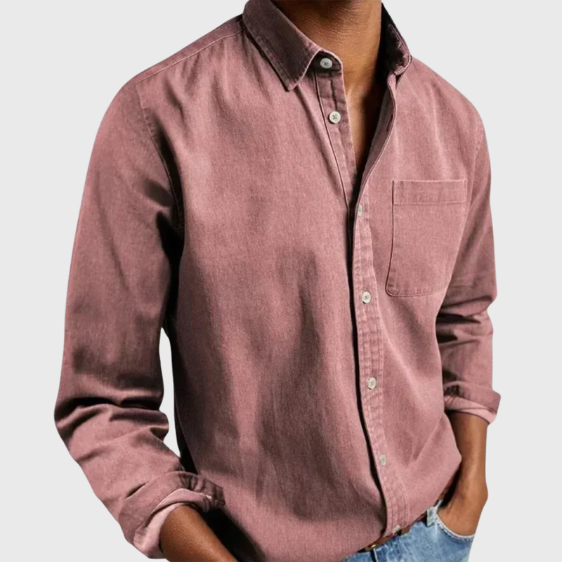 Nikolaj - Camisa De Manga Larga Con Bolsillo Delantero