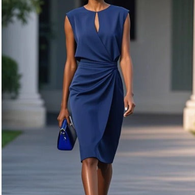 Chantalle - Vestido Midi Informal Sin Mangas