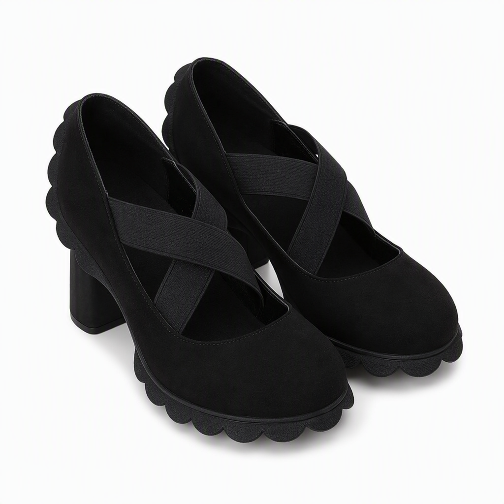 Magela - Zapatos Estilo Mary Jane Con Tiras Cruzadas