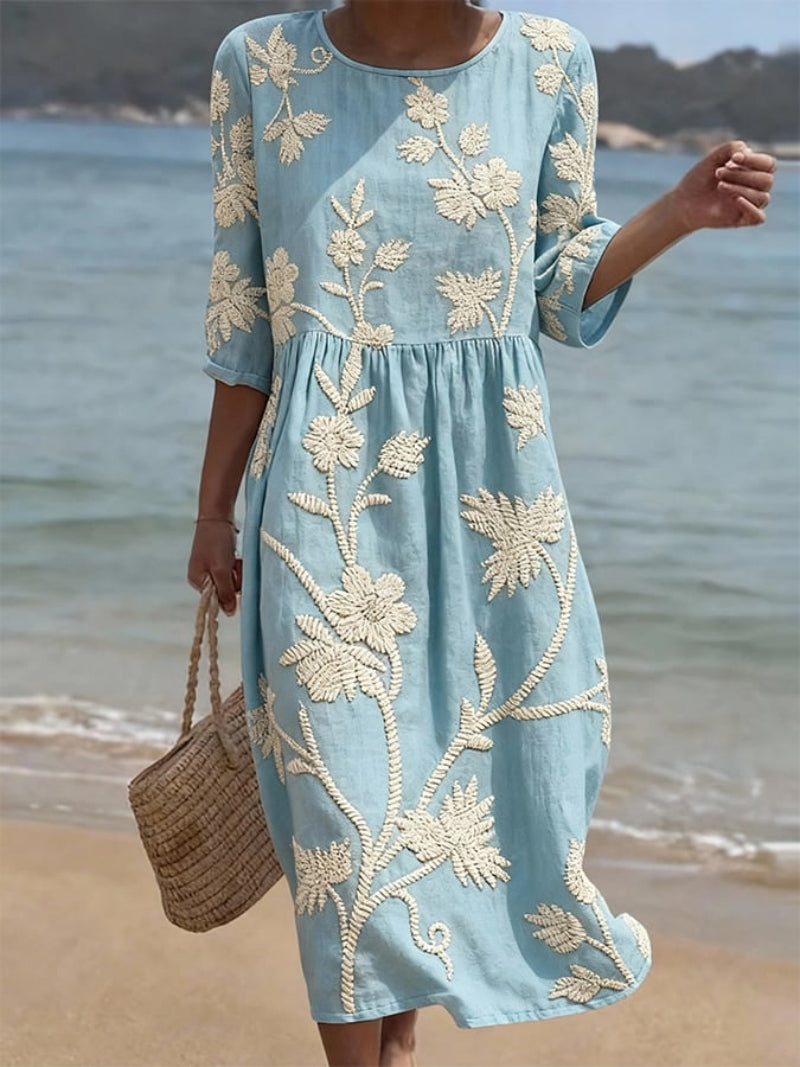Kleopatra - Vestido Vintage Bordado