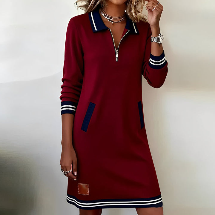 Keshara - Vestido Elegante de Algodón de Manga larga