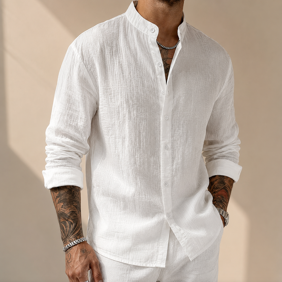 Sakkat - Elegante Camisa De Manga Larga