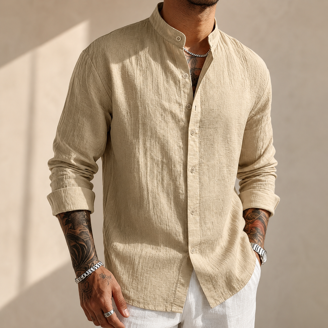 Sakkat - Elegante Camisa De Manga Larga