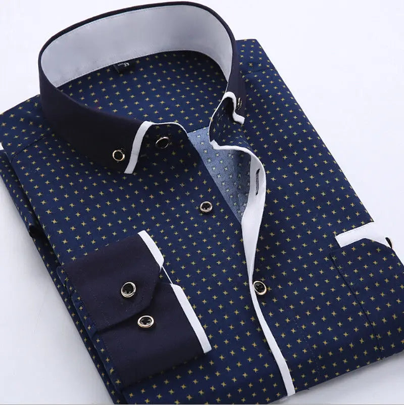 Jayson - Casual Manga Larga Camisa