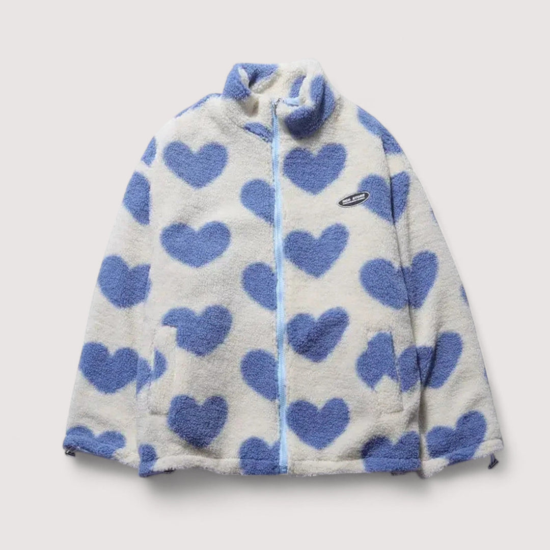 Gerina - Chaqueta Reversible Con Estampado De Corazones