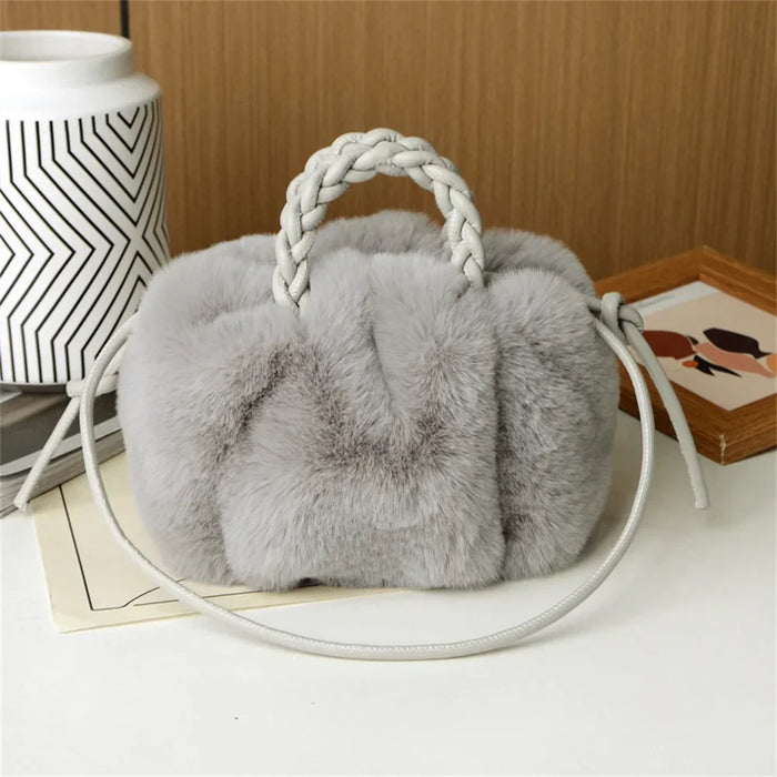 Narnia - Bolso Bandolera de Peluche con Forma de Calabaza