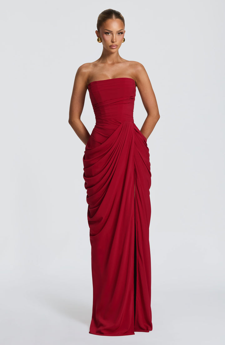 Narja - Vestido Largo Sin Tirantes