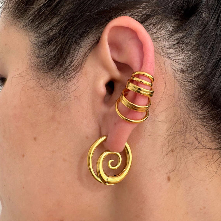 Kaliah - Pendientes de Aro en Espiral