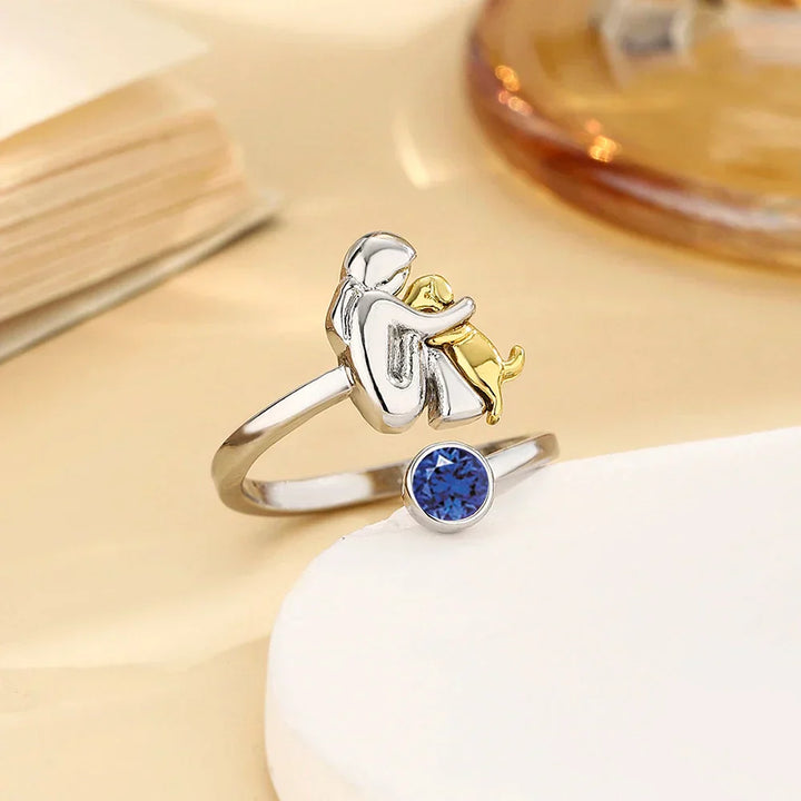 ForeverHug - Anillo Con Icono De Perro