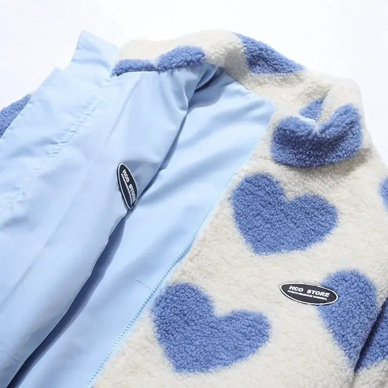 Almit - Chaqueta De Manga Larga Con Estampado de Corazones