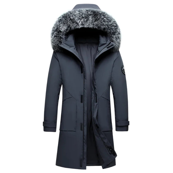 Eyal - Elegante Parka Bouclier de Manga Larga