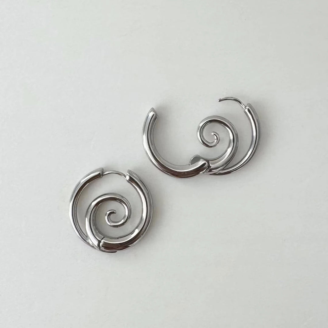 Kaliah - Pendientes de Aro en Espiral