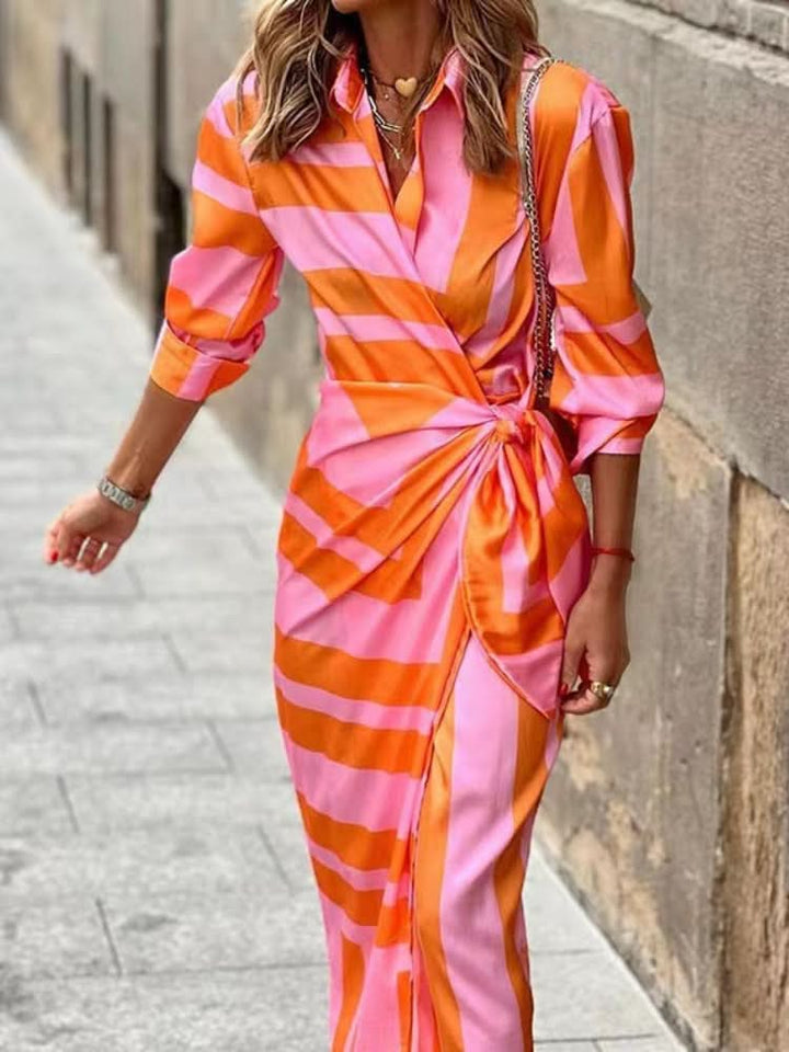 Lorena - Envolver Imprimir Vestido