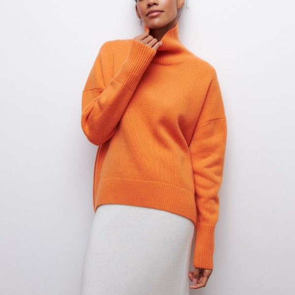 Safira - Cálido y Elegante Jersey De Cuello Alto