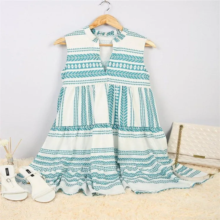 Lylah - Elegante Verano Vestido Con Impresión