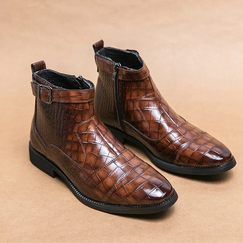 Coetzee – Botines De Ante Sintético Con Hebilla