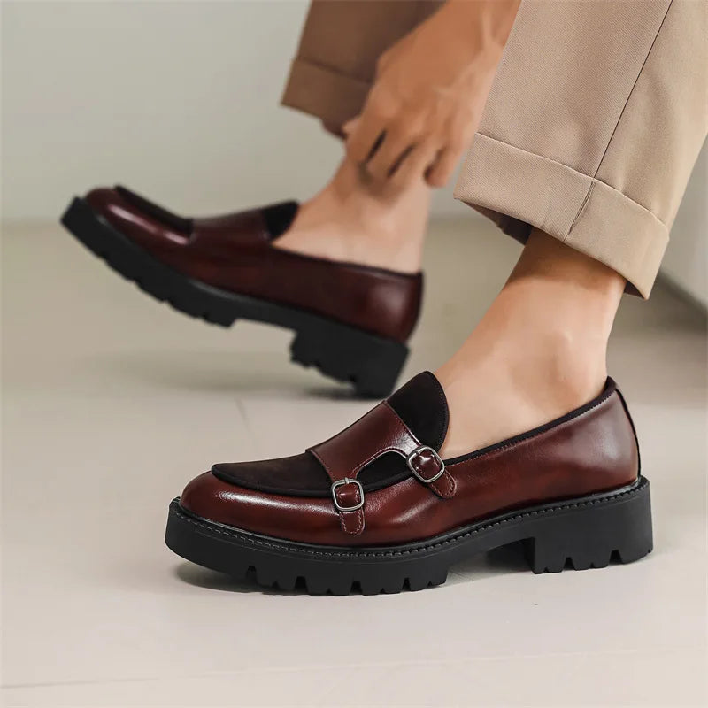 Bruce - Mocasines Antideslizantes De Cuero