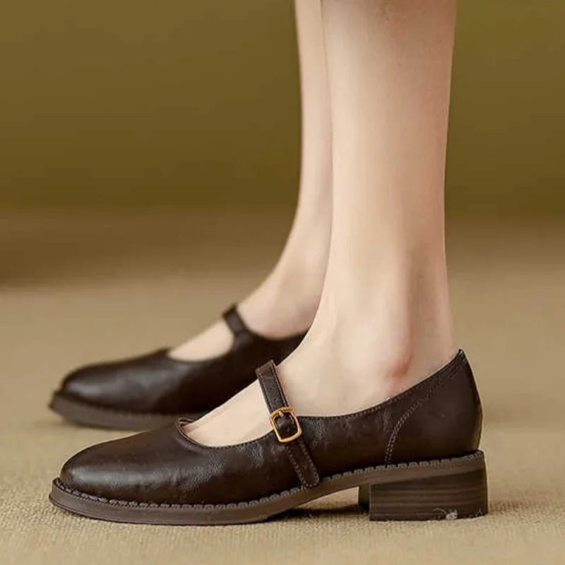 Donia - Cómodos Zapatos De Piel Con Correa