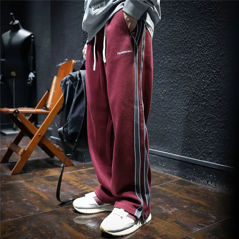 Krause - Pantalones Anchos Con Rayas Laterales