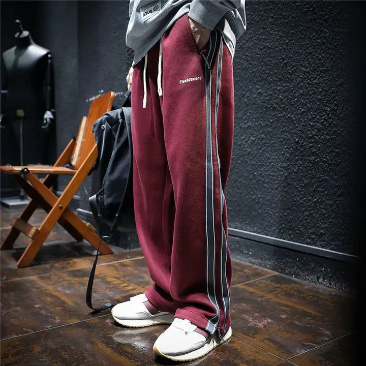 Krause - Pantalones Anchos Con Rayas Laterales