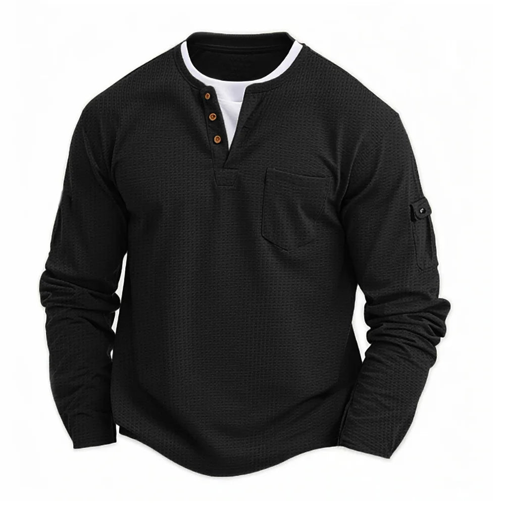 Tikhon - Elegante Camisa De Manga Larga Con Bolsillos