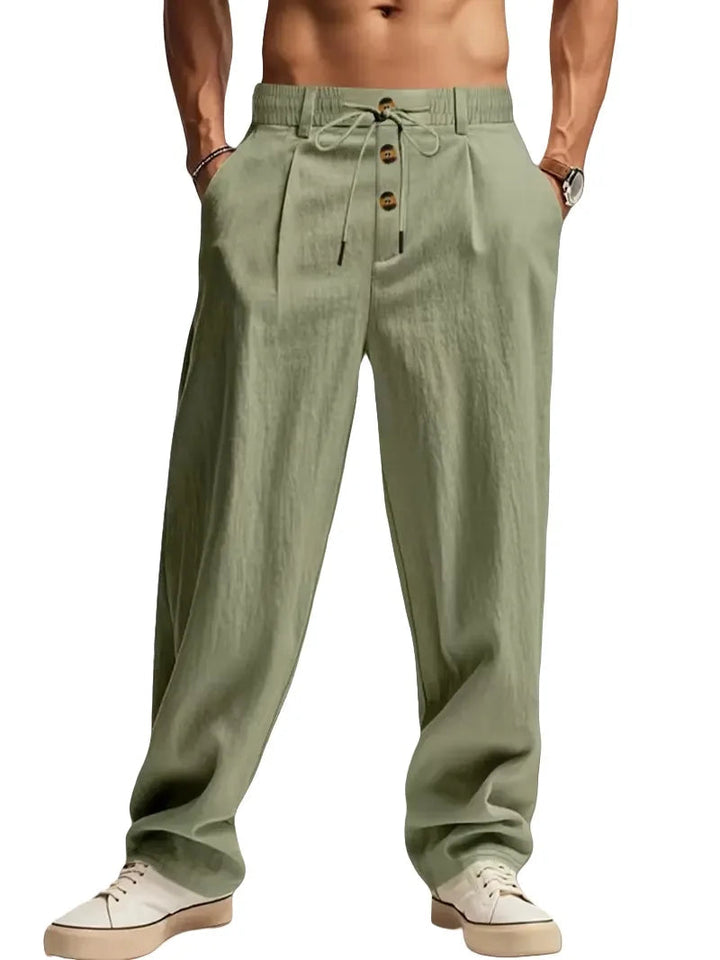 Gencio - Pantalón Holgado De Lino