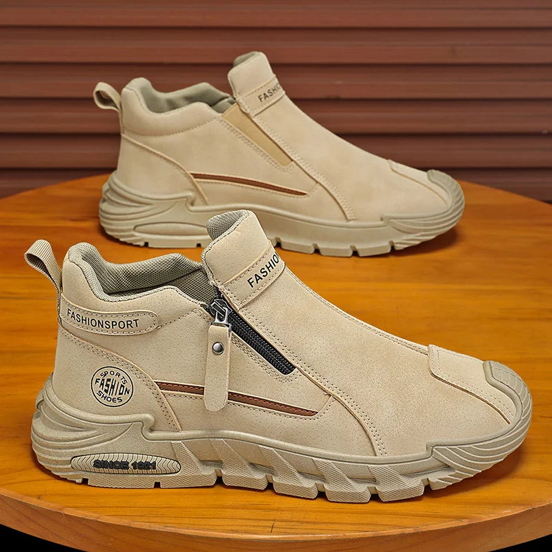Jaquarius - Zapatillas Deportivas Modernas Con Cremallera Lateral