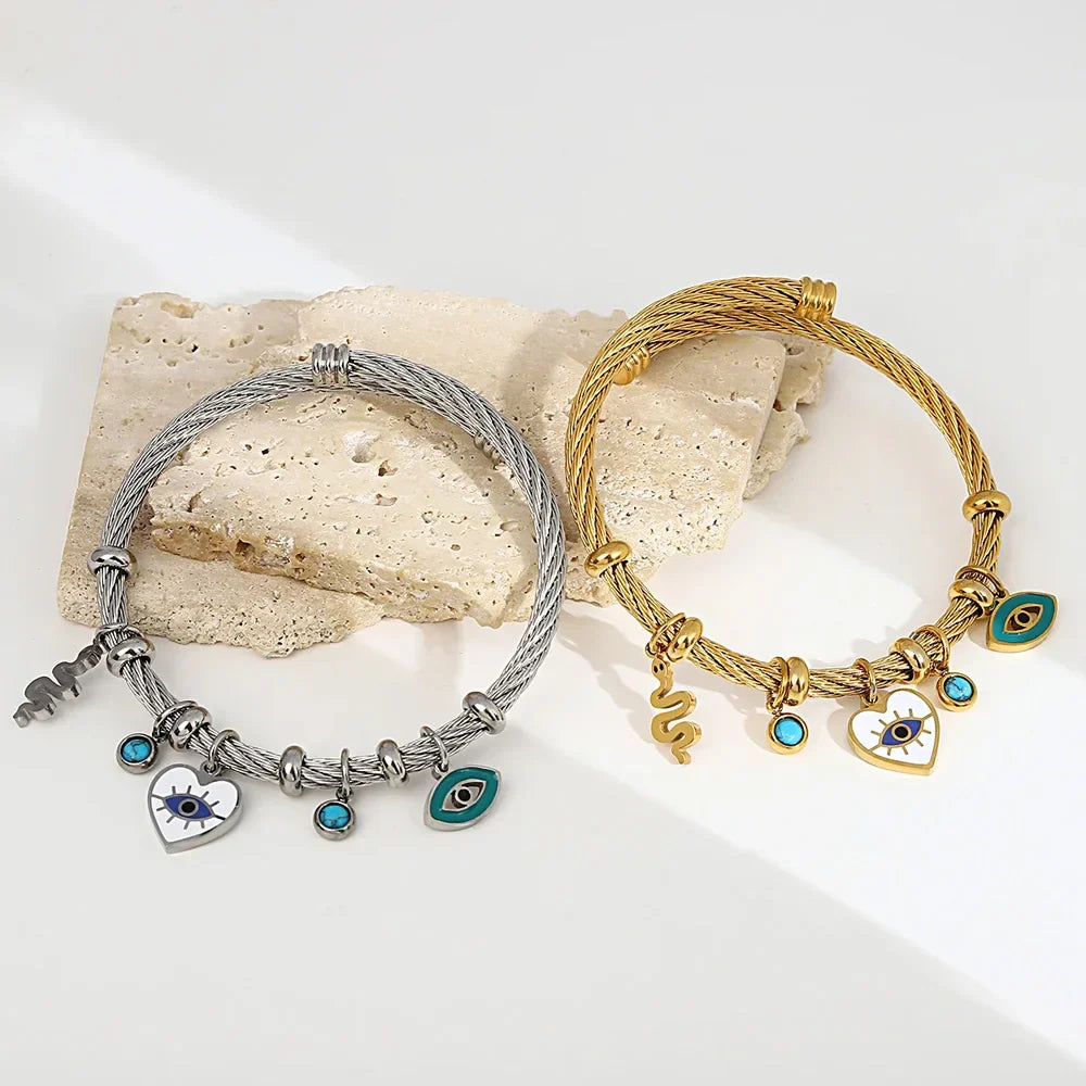 Nayvia - Pulsera con Amuleto Contra el mal de Ojo