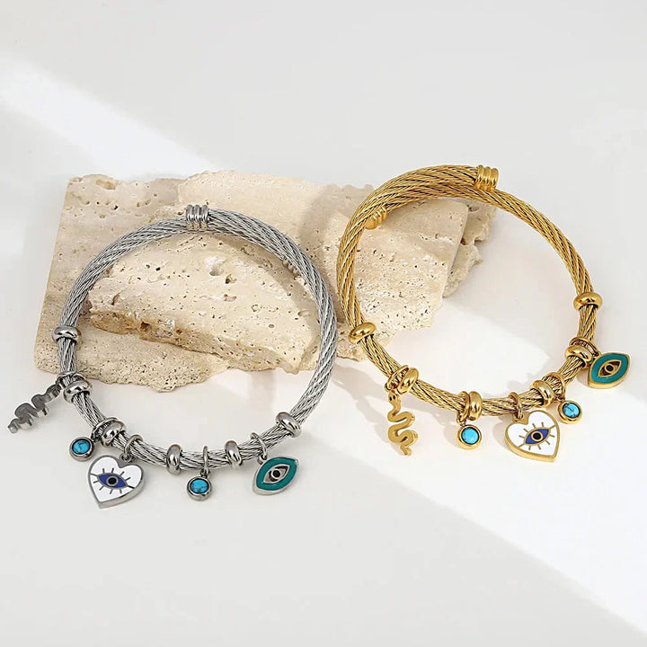 Nayvia - Pulsera con Amuleto Contra el mal de Ojo