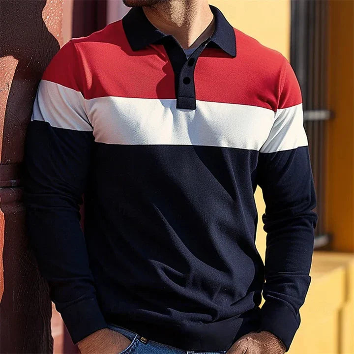 Chousein - Polo Informal De Manga Larga