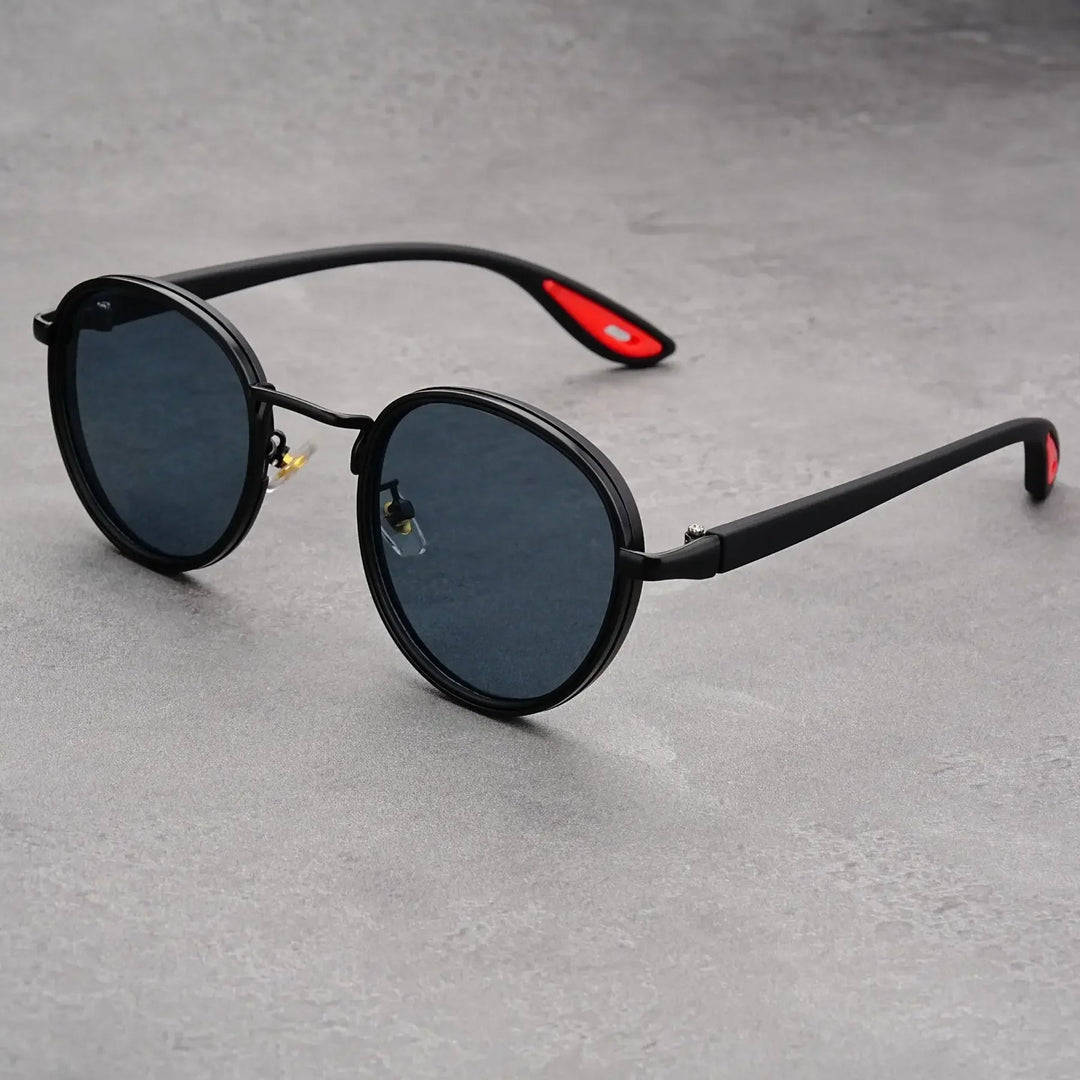NoirGlow - Gafas de Sol Circulares Luxe Eclipse