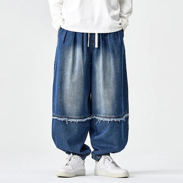 Brennan - Pantalones De Chándal Vaqueros De Corte Ancho y Elegante