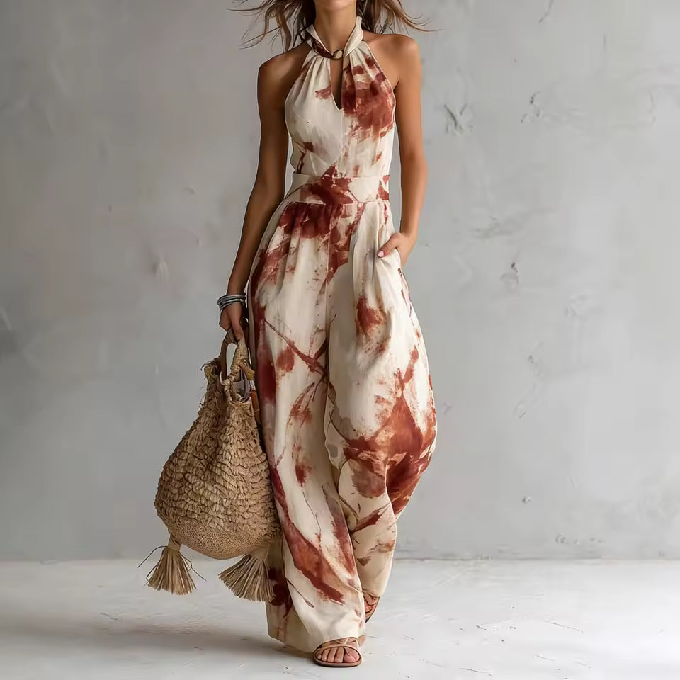 Symia - Elegante Mono Con Estampado Artístico