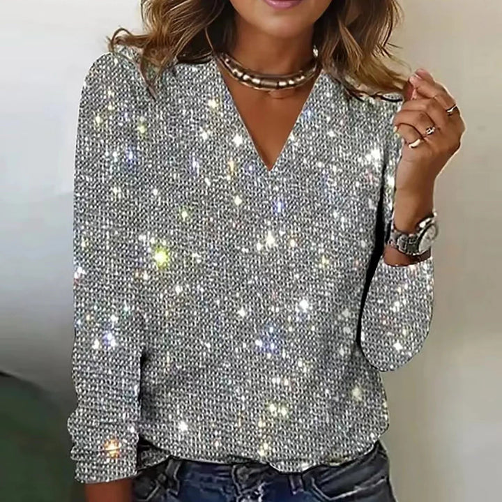 Kristy - Camisa De Fiesta De Manga Larga