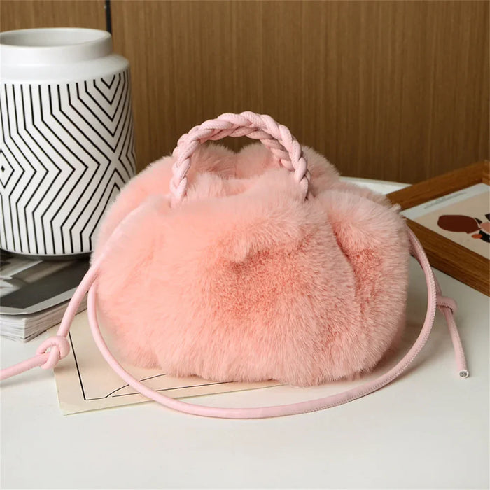 Narnia - Bolso Bandolera de Peluche con Forma de Calabaza