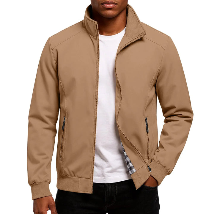 Zynkal - Chaqueta Bomber Con Cuello Alto