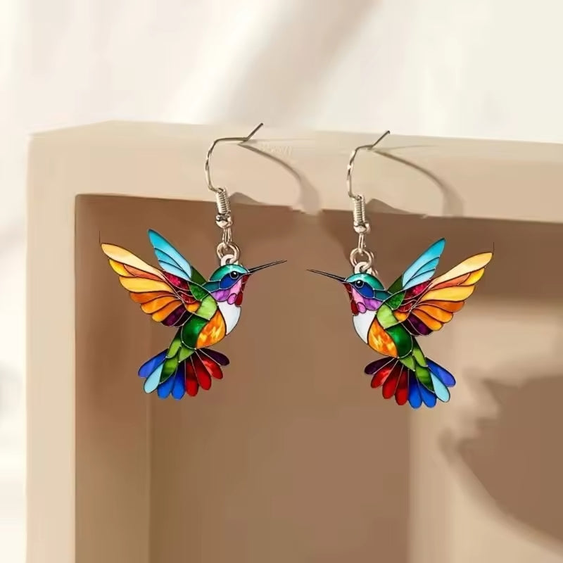 Nahla - Collar y Pendientes Colibrí