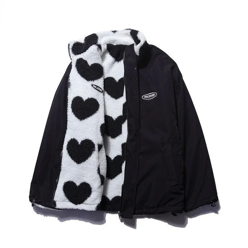 Kanika - Chaqueta Reversible Con Estampado De Corazones