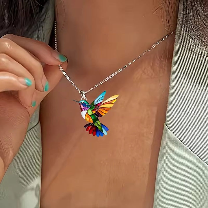 Nahla - Collar y Pendientes Colibrí